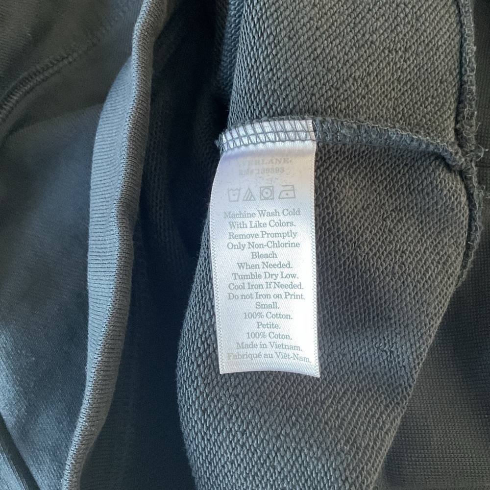 EVERLANE 100% Human Sweatshirt, S, ,Black, NWOT - Picture 7 of 8